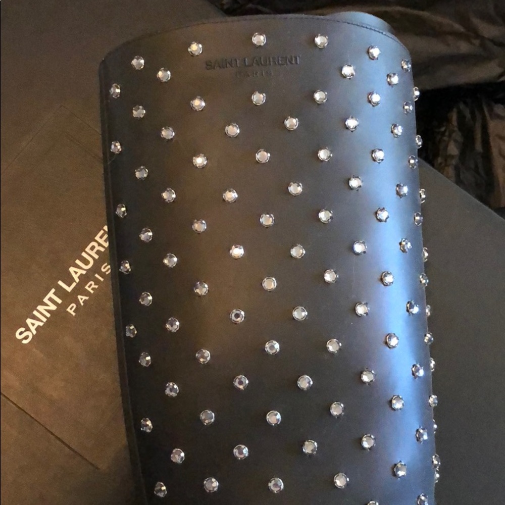 Saint Laurent festival wellie rain boots 41